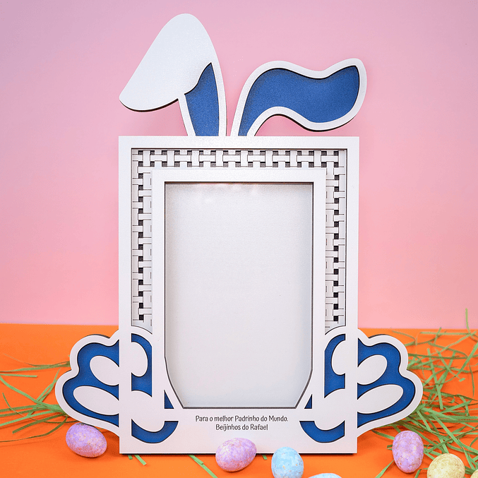 Pack Páscoa - Moldura + mealheiro coelhinho 6