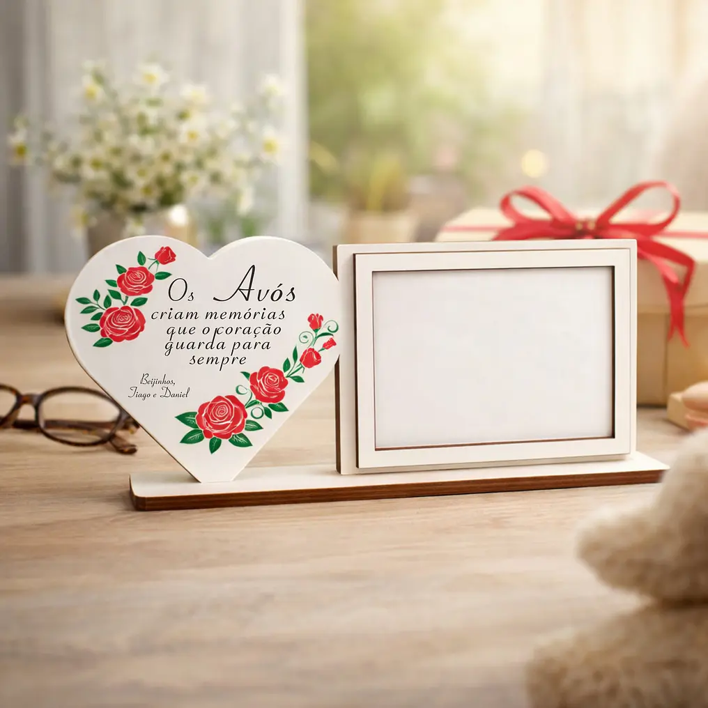 Moldura Avós com coração e dedicatória (M1) 2