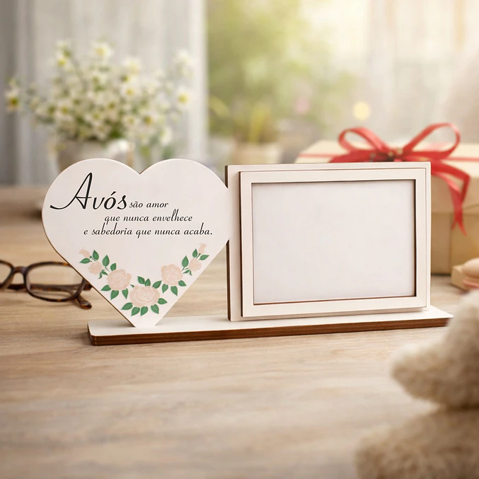 Moldura Avós com coração e dedicatória (M2) 2