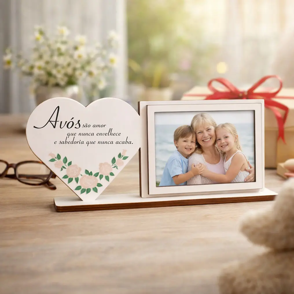 Moldura Avós com coração e dedicatória (M2) 1