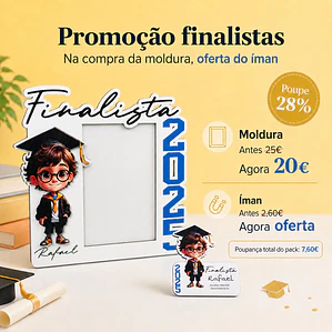Pack Moldura Finalista + Íman Oferta Personalizado