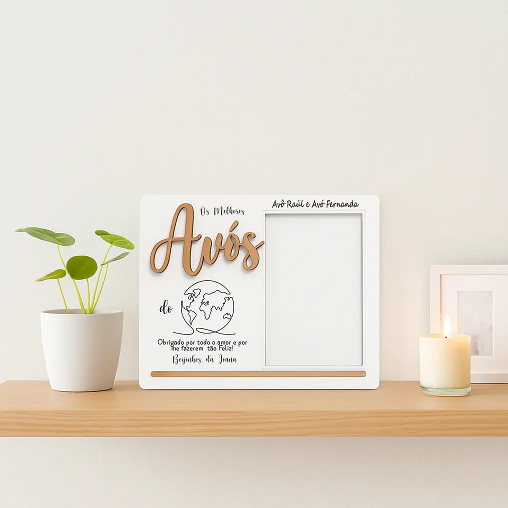 Pack Avó Completa — Moldura + Caneca Personalizadas 3