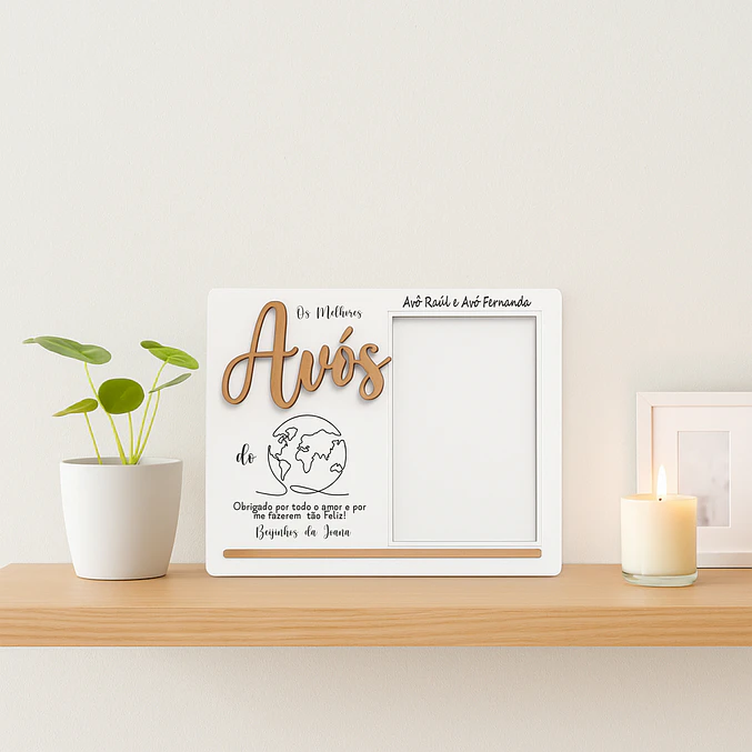 Pack Avó Completa — Moldura + Caneca Personalizadas 3