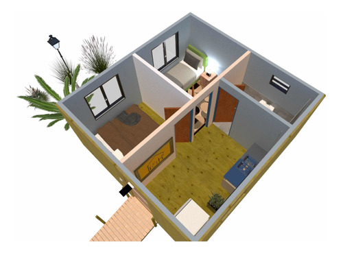 CASAS PREFABRICADAS KIT BASICO 24MTS2