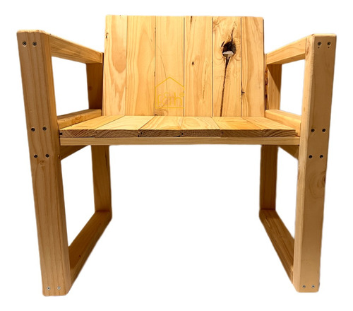 Silla Mady, Minimalista En Madera.