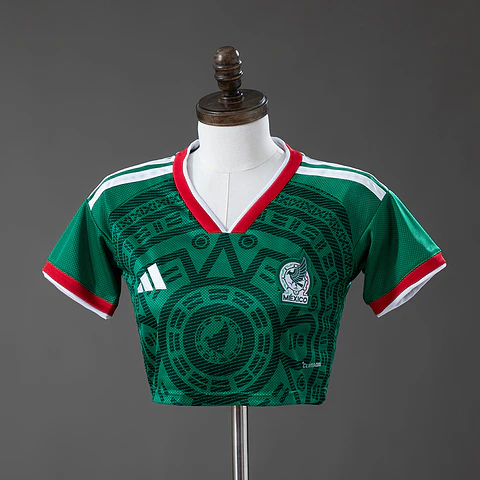 México Crop Top Principal Senhora 2026