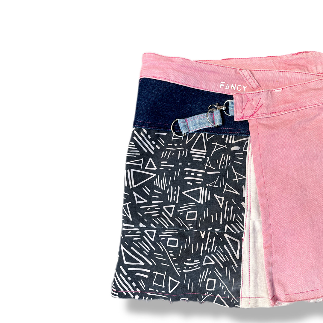 Falda cruzada pink L XL 2