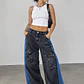 Pant bicolor tiro bajo  - Miniatura 1