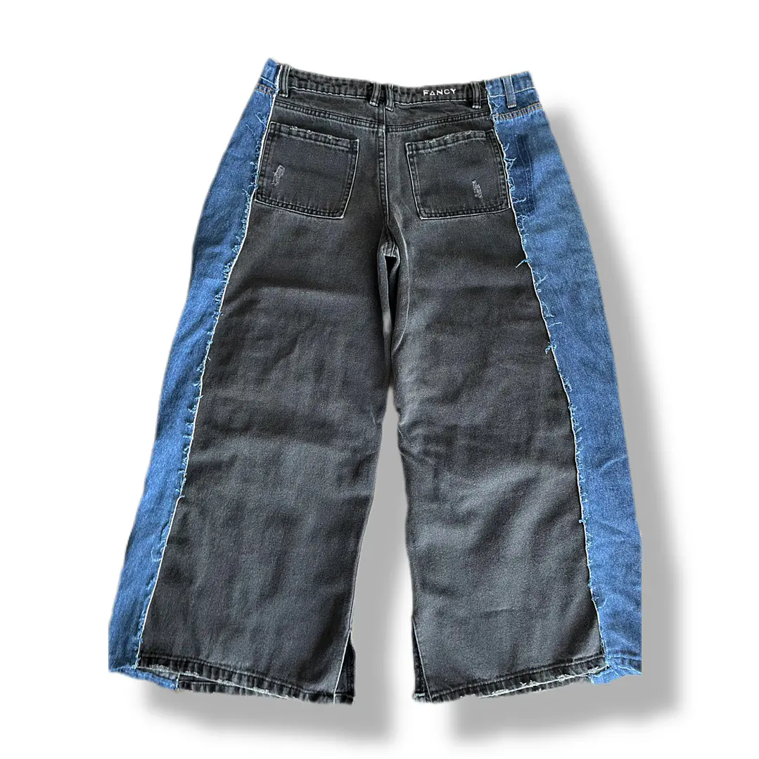 Pant bicolor tiro bajo  3