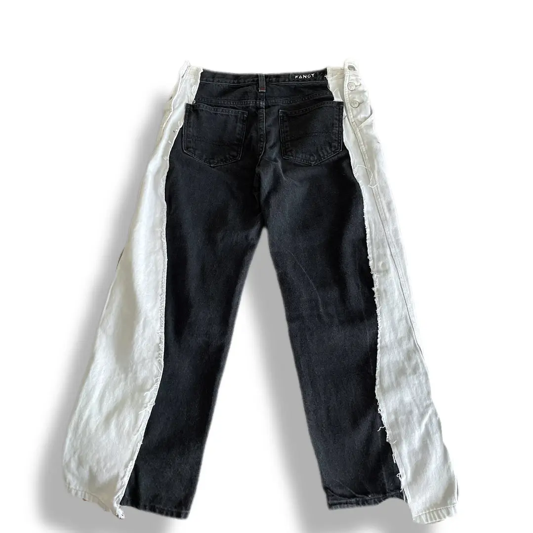 Pant bicolor tiro bajo  3