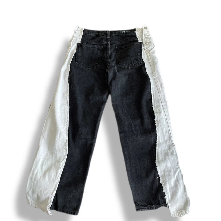 Pant bicolor tiro bajo  3