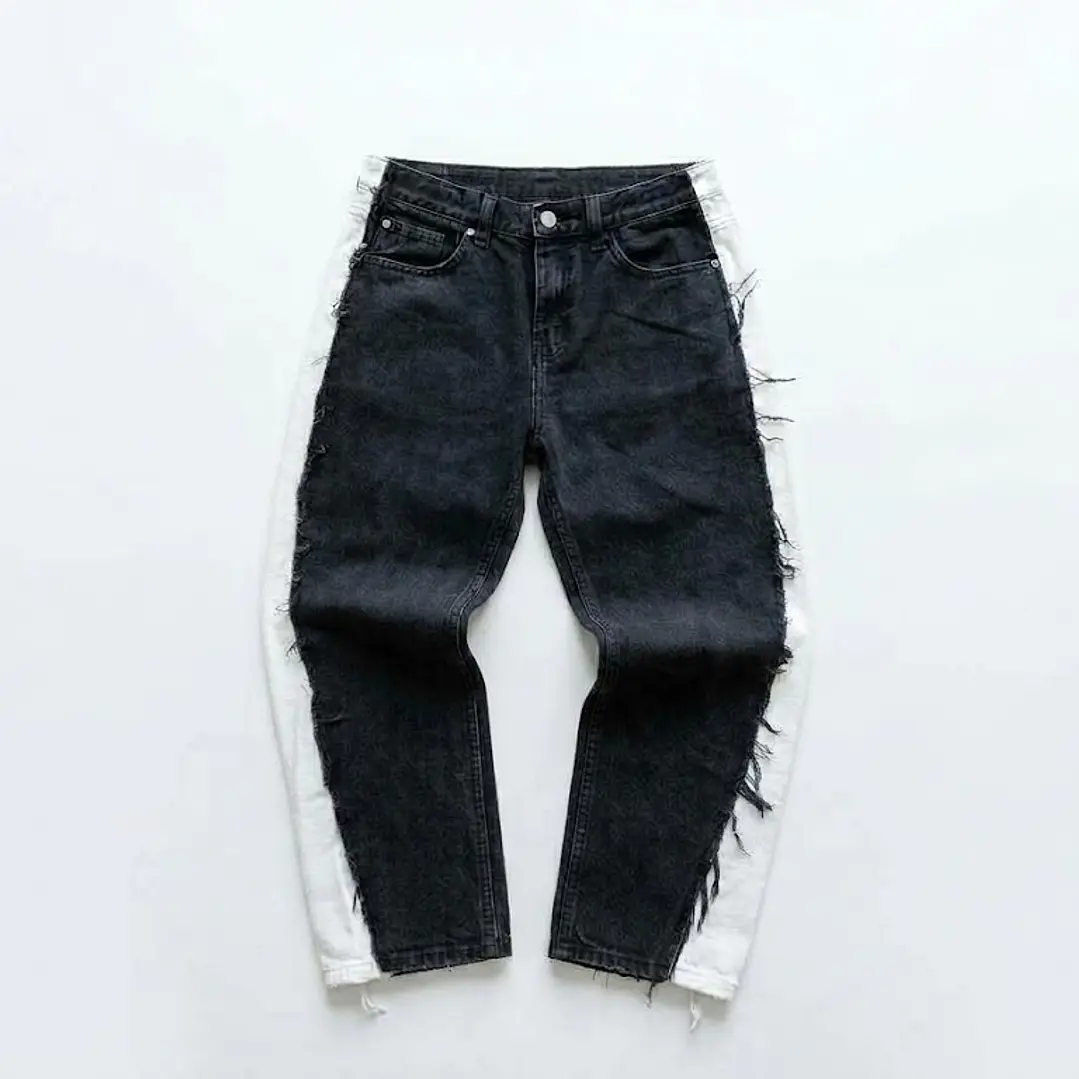 Pant bicolor tiro bajo  1