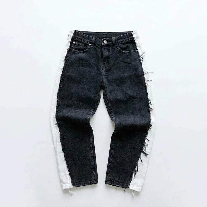 Pant bicolor tiro bajo  1