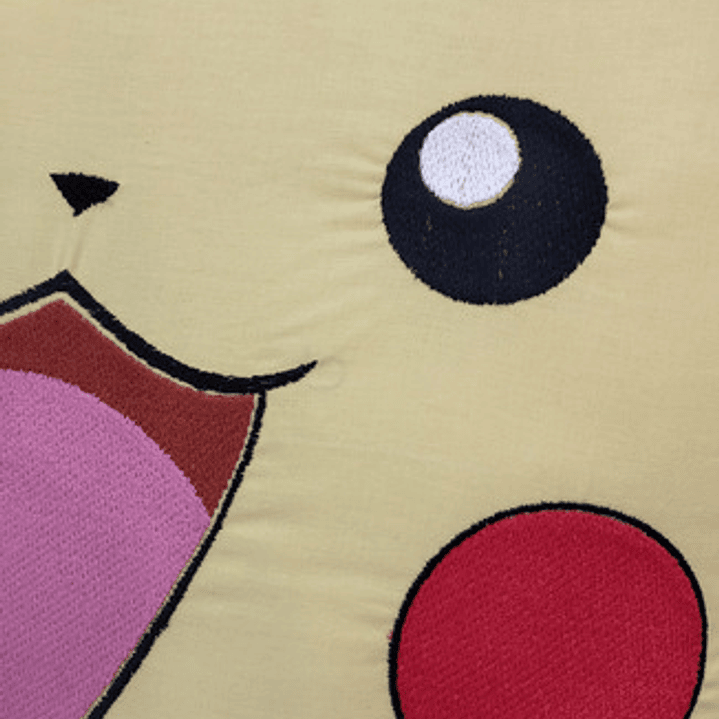 Cojín Bordado Ratón Eléctrico Kawaii | Pikachu 2