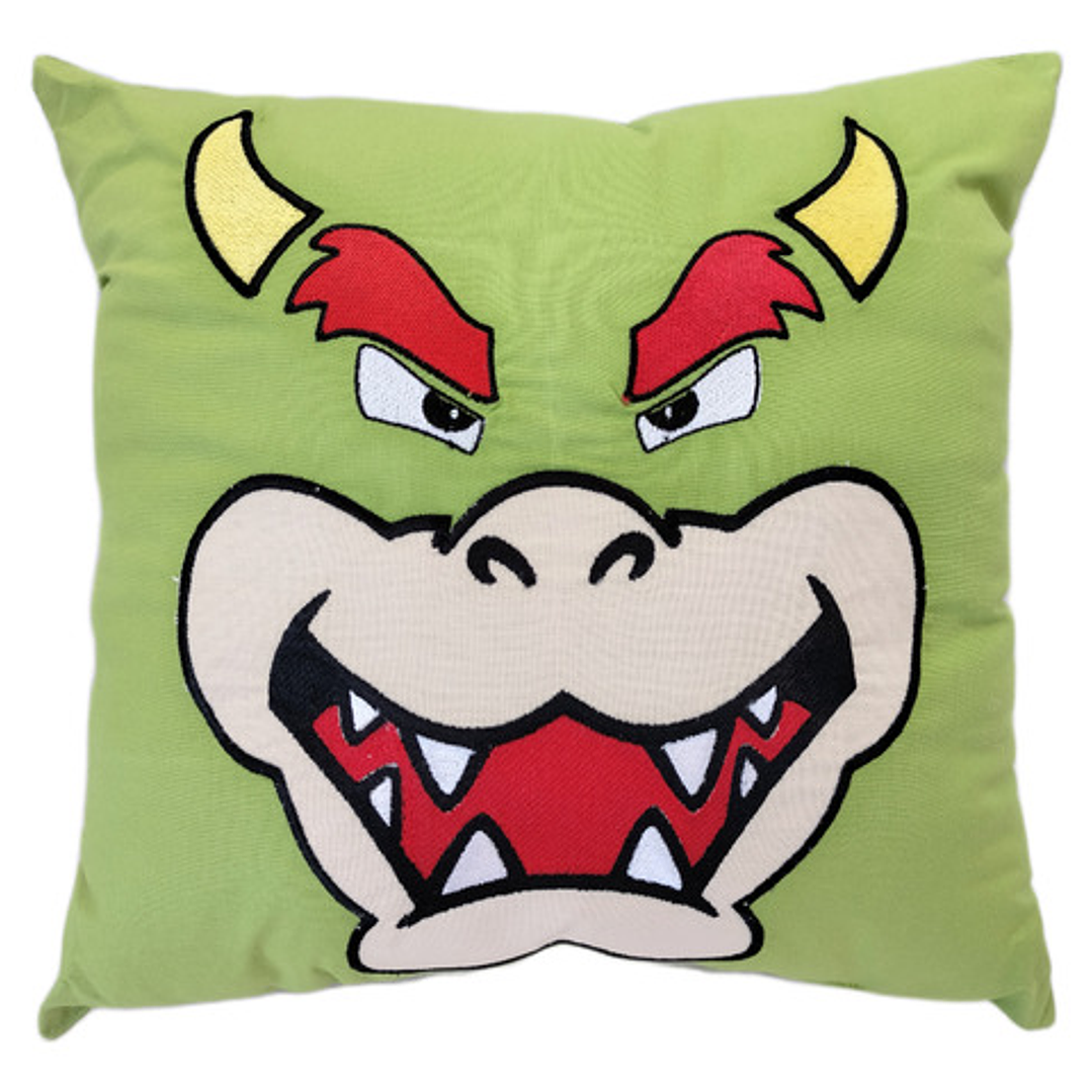 Cojín Bordado Rey Tortuga Villano 1