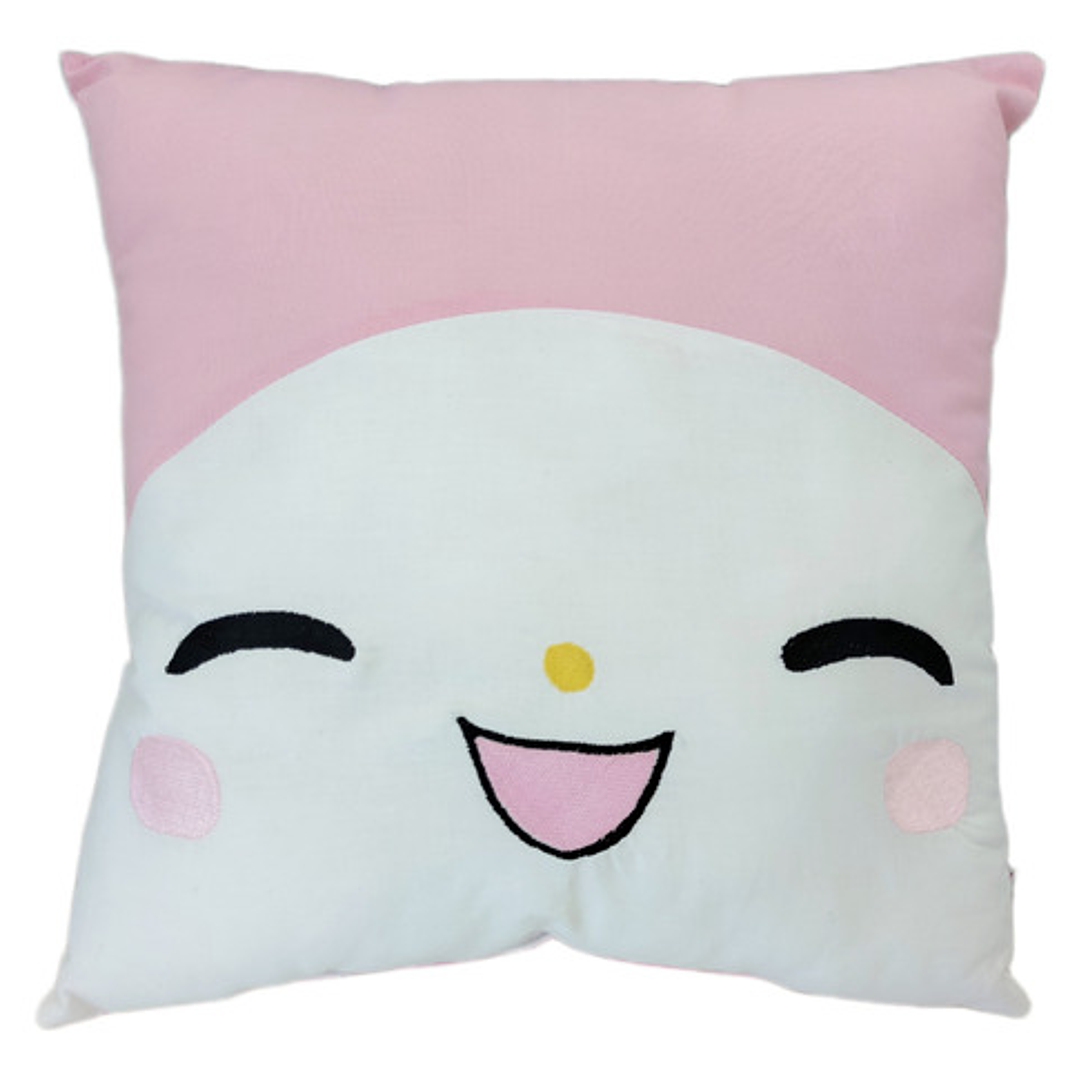 Cojín Bordado Conejita capucha rosa | Melody 1