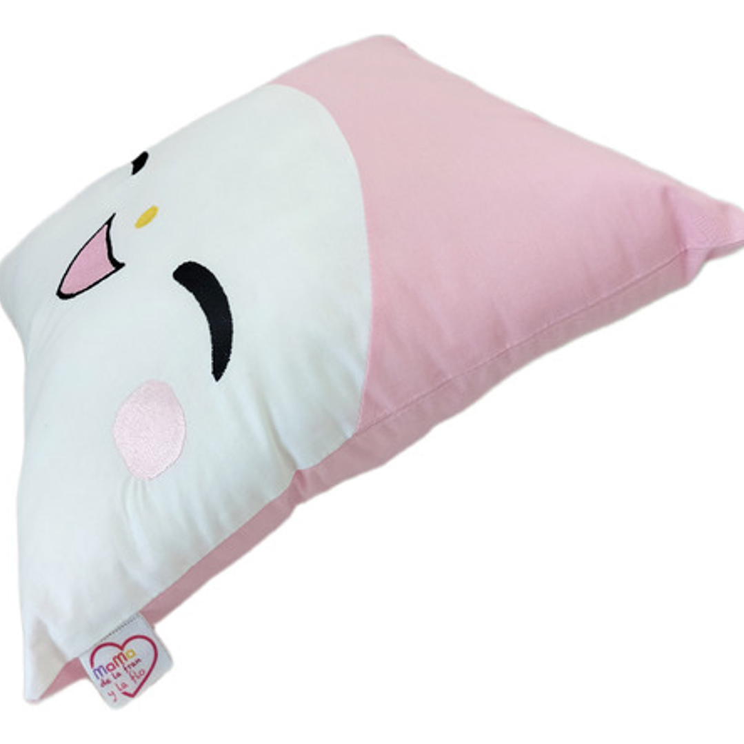 Cojín Bordado Conejita capucha rosa | Melody 3