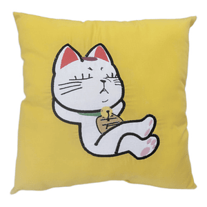 Cojín Bordado Gata Espiritual Zen | Turbo Abuela