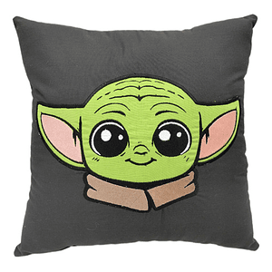 Cojín Bordado Expósito Verde Kawaii Inspirado Saga Galáctica