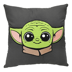 Cojín Bordado Expósito Verde Kawaii Inspirado Saga Galáctica