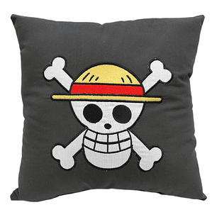 Cojín Bordado Bandera Pirata | One Piece