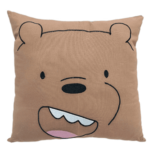 Cojín Bordado Oso Pardo Líder Inspirado En Serie Animada