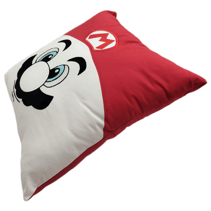 Cojín Bordado Fontanero Gorro Rojo 3