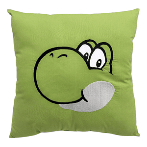 Cojín Bordado Dinosaurio Verde Amigo