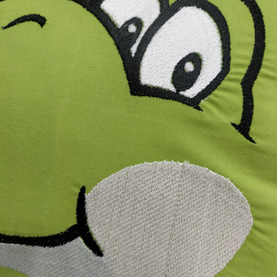 Cojín Bordado Dinosaurio Verde Amigo 2