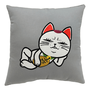 Cojín Bordado Gata Espiritual Confiada | Turbo Abuela