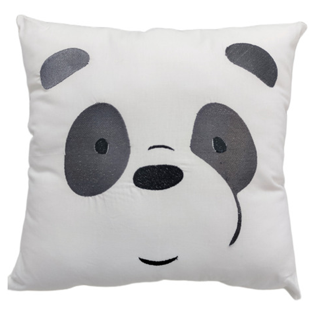 Cojín Bordado Oso Panda Kawaii Inspirado En Serie Animada 1