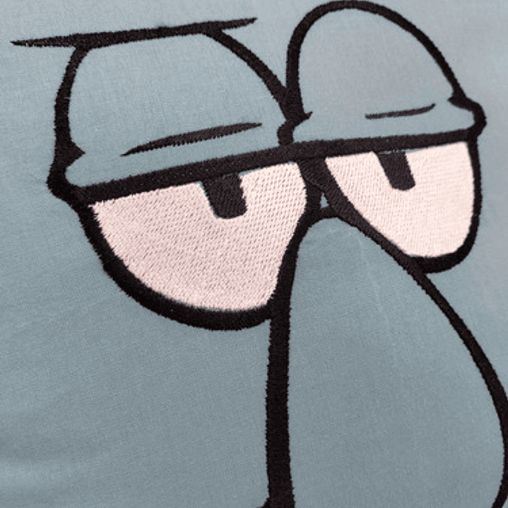 Cojín Bordado Calamardo Tentaculos 2