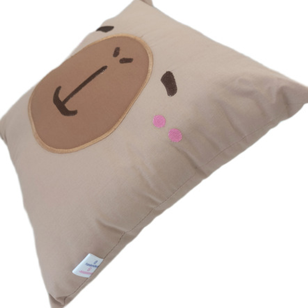 Cojín Bordado Capibara Carpincho Kawaii Varios Colores 7