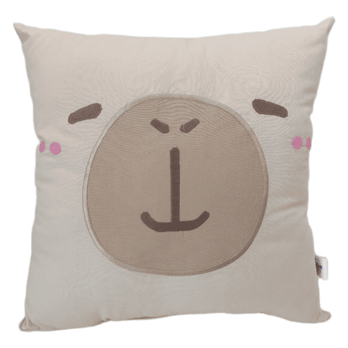 Cojín Bordado Capibara Carpincho Kawaii Varios Colores 9