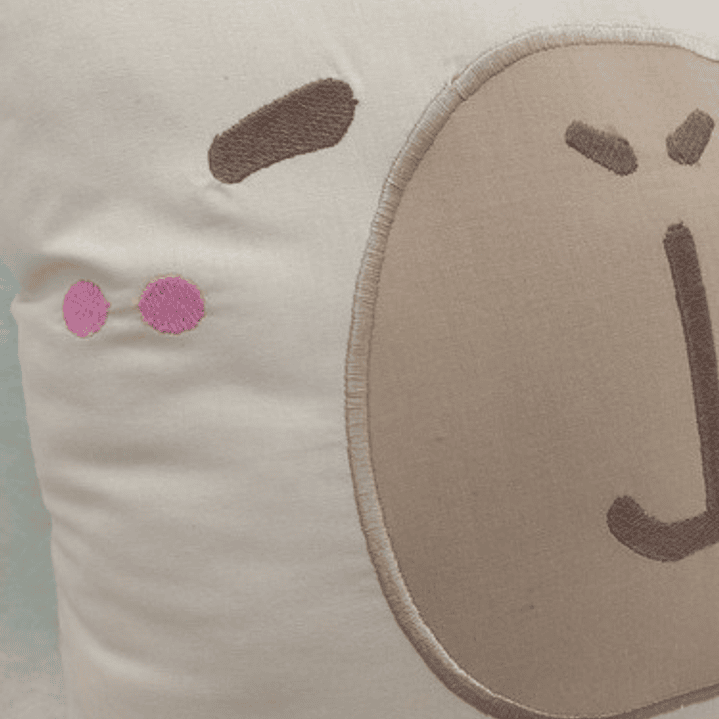 Cojín Bordado Capibara Carpincho Kawaii Varios Colores 10