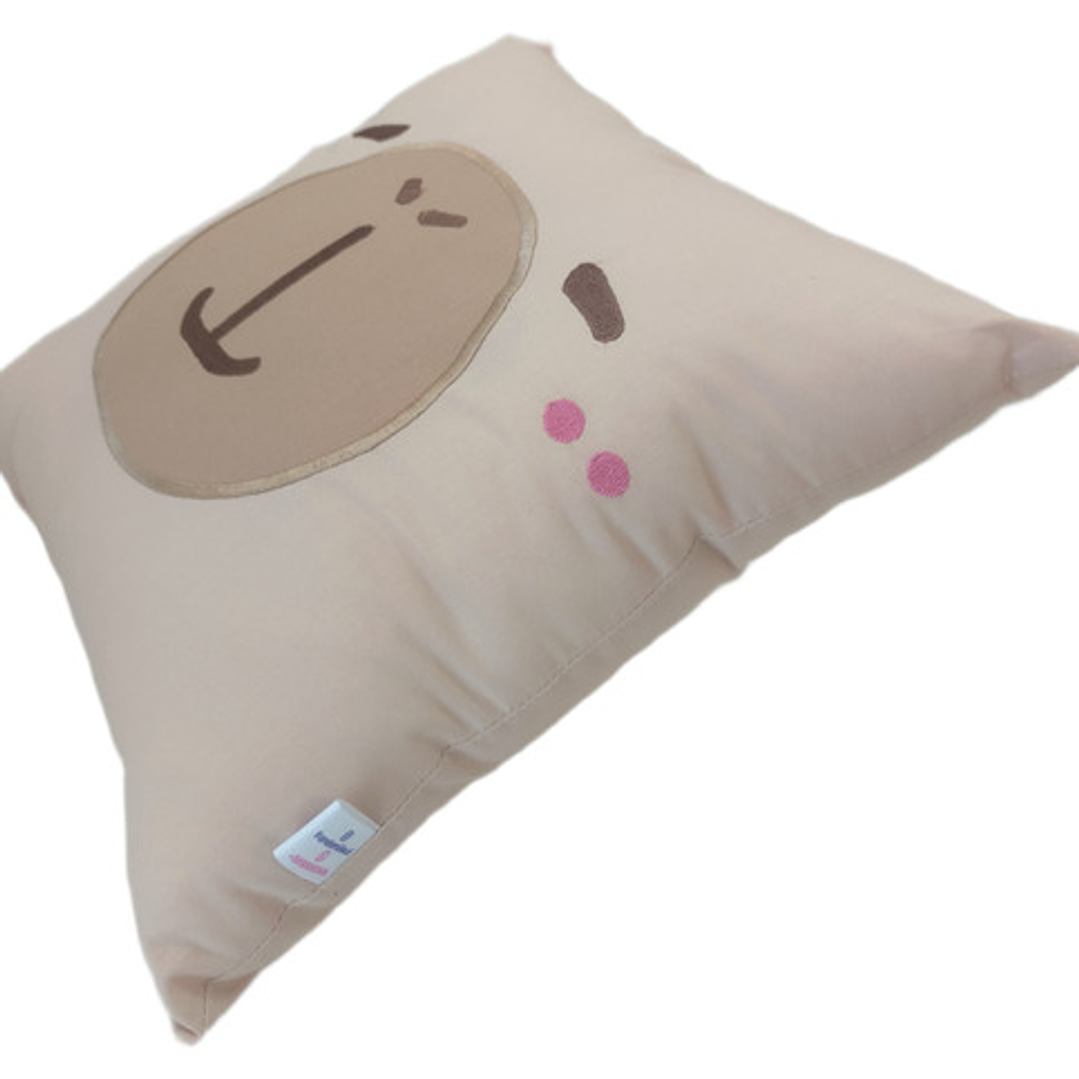 Cojín Bordado Capibara Carpincho Kawaii Varios Colores 11
