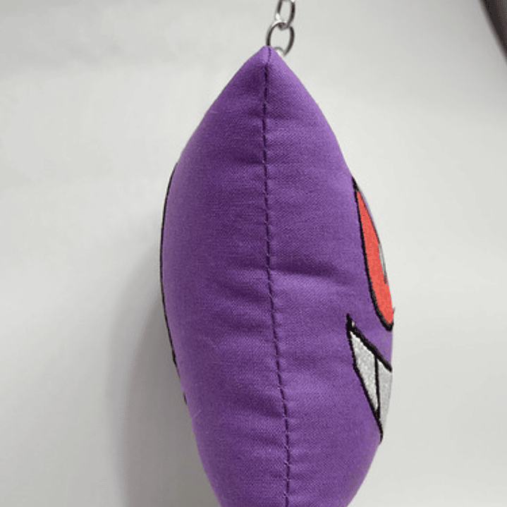 Llavero Mini-cojín Bordado: Fantasma Travieso | Gengar 4