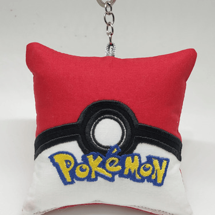 Llavero Mini-cojín Bordado: Pokebola 1
