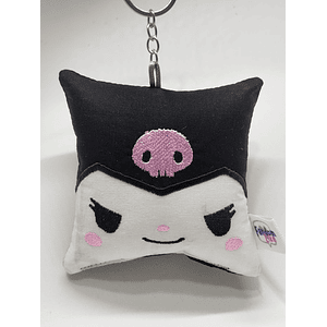 Llavero Mini-cojín Bordado: Kuromi