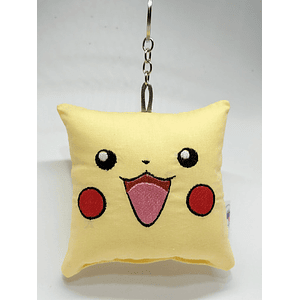 Llavero Mini-cojín Bordado: Pikachu