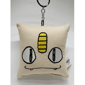 Llavero Mini-cojín Bordado: Meowth | Pokémon
