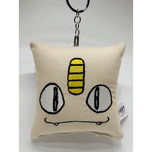 Llavero Mini-cojín Bordado: Meowth | Pokémon