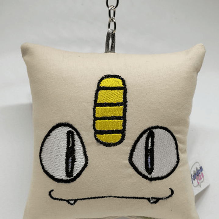 Llavero Mini-cojín Bordado: Meowth | Pokémon 1