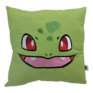 Cojín Bordado Inspirado en Bulbasaur - El Inicial de Planta