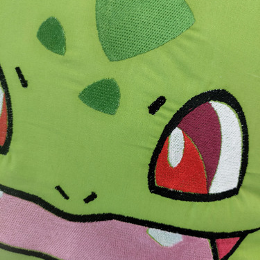Cojín Bordado Bulbasaur (pokémon) 2