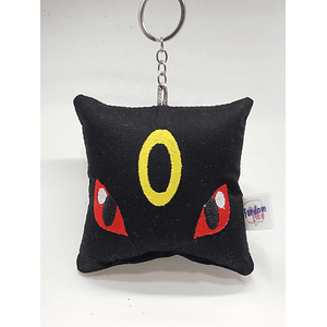 Llavero Mini-cojín Bordado: Umbreon | Pokémon Tipo Siniestro