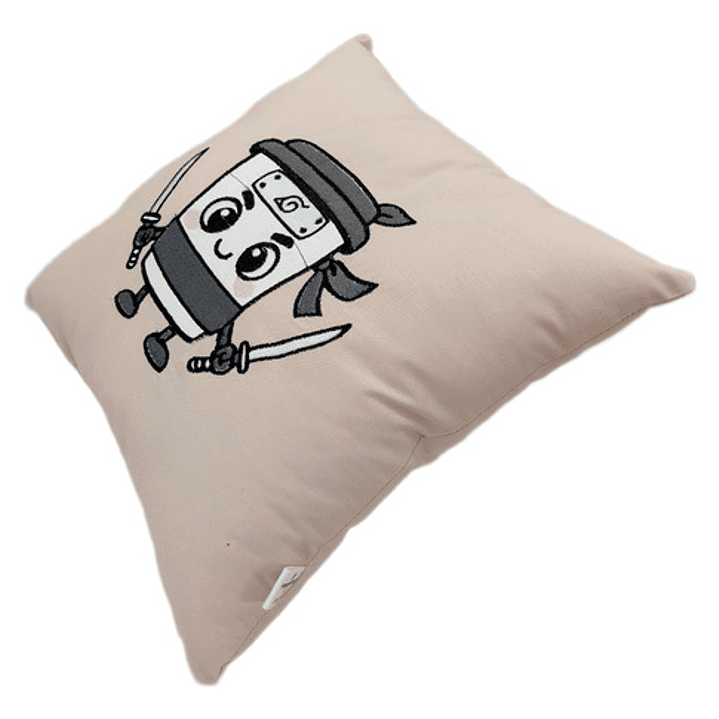 Cojín Bordado: Cappuccino Assassino Kawaii | Brainrot 3