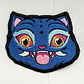Parche Bordado Gato Demonio Azul Termoadhesivo Ropa - Miniatura 3