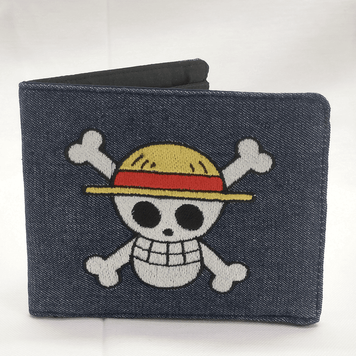 Billetera Bordada One Piece - Diseño Jolly Roger & Logo | Piratas del Sombrero de Paja 3