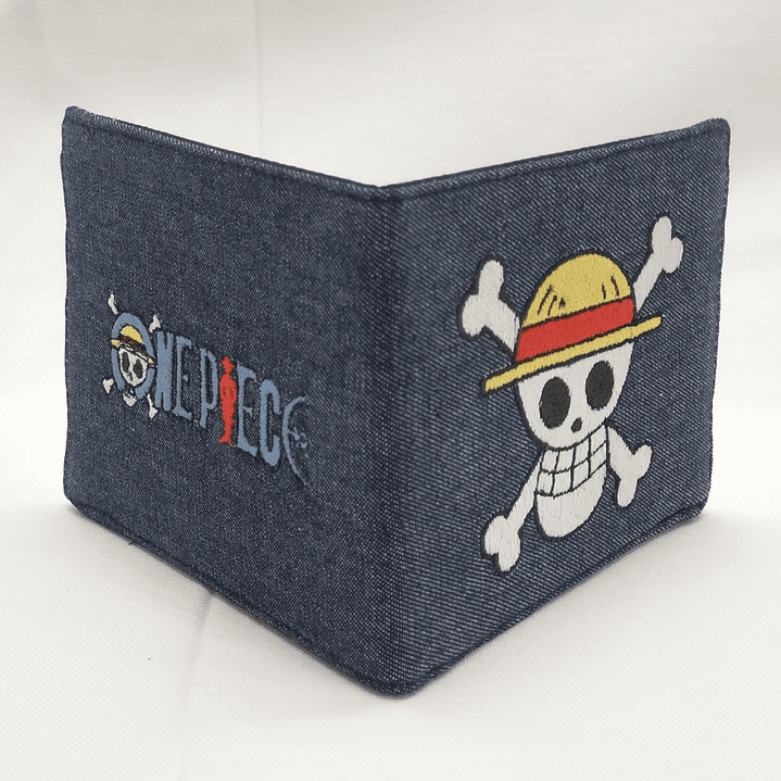 Billetera Bordada One Piece - Diseño Jolly Roger & Logo | Piratas del Sombrero de Paja 7